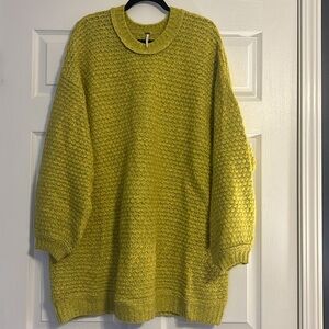 NWOT Free People Sweater Knit Tunic Women’s Size L